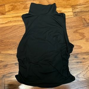 Lululemon- black mock neck tank